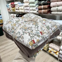 145g Category A maternal and infant grade pure cotton knitted cotton four-piece set pure cotton printed small floral childrens cartoon Tianzhu cotton