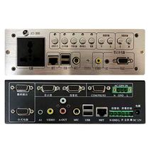 Dingqian multimedia podium classroom steel and wood combination multi-functional podium teaching table audio-visual curtain exhibition stand