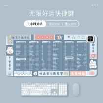 Heated mouse pad office computer fast 111 shortcut hot desk pad student warm hand writing plus super hot