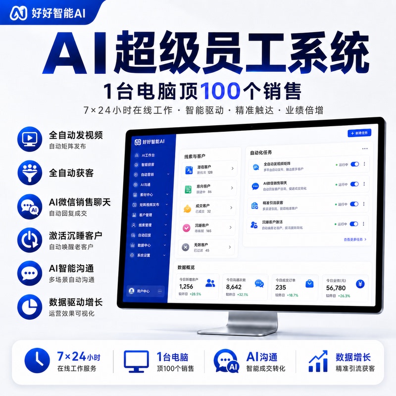 Ai Super Employee System, Oem Brand-Building and Lead-Generating System, Ai Private Domain Assistant, Automatic Sales Closing System