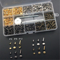 Set of double-sided rivets installation tools leather caps bump nails rivets eco-friendly cross-border rivets in stock