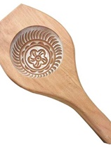 Hand-engraved deep concave bottom pattern steamed buns steamed buns bean paste buns household pasta green dumpling glutinous rice cake mold wooden