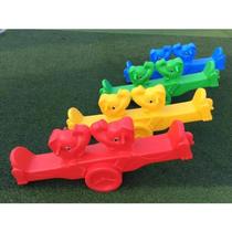 Double seesaw rocking horse rotational molding integrated kindergarten early education childrens indoor and outdoor toys plastic double rocker
