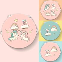 Tambourine teacher uses empty rattle for children kindergarten baby