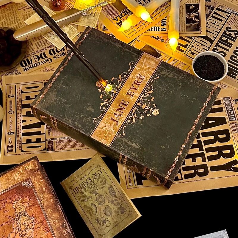 Trendy Creative Magic Book Box Dinner Plate Magic Forest Secret Book Dish Light Luxury Magic Cocktail Set Tableware