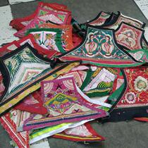 Miao handmade embroidery pieces old embroidery pieces minority embroidery bellyband small embroidery pieces crafts T2348