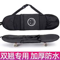 Backpack longboard? Bag shoulder skateboard thickened surfboard bag land backpack double storage storage bag special