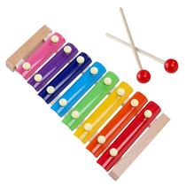 Early education color coordinated eight-tone childrens hand-knocking piano toy