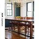 VC1 1-Linear all-copper American retro villa restaurant island designer recommended candle linear chandelier
