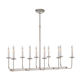 VC1 1-Linear all-copper American retro villa restaurant island designer recommended candle linear chandelier