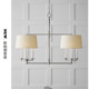 Vc1:1-Classic All-Copper American-Style Minimalist Retro Villa Island Dining Room Designer Linear Pendant Light