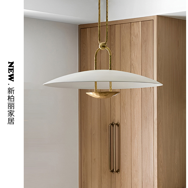 American-Style Minimalist Vc All-Copper Handbag Restaurant Chandelier French Retro Designer Villa Bedroom Living Room Ufo Chandelier