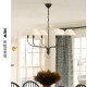 American Style Vc1:1 Vintage Restaurant All-Copper Chandelier, Simple and Creative, Suitable for Villa Open-Space Bedroom and Living Room, Light French-Style Main Light
