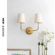 American VC1 1 retro villa all-copper wall lamp living room bedroom bedside lamp aisle corridor staircase bathroom wall lamp