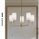 American-Style Minimalist Retro Bedroom Chandelier, Villa Living Room, Dining Room, Study, Vc Designer Decorative Chandelier