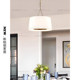 American Style Vc1:1 Restaurant All-Copper Chandelier, Vintage Living Room, Bedroom, Study Fabric Lamp, French Villa Staircase Lamp