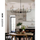 American Style Vc1:1-Piaf Simple Retro All-Copper Living Room Main Light, Vintage Villa Bedroom Dining Room Light French-Style Chandelier