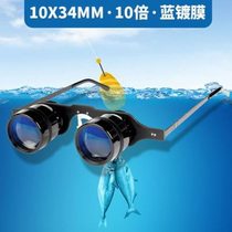 BIJIA fishing telescope 10x zoom lens glasses foldable head-mounted wearable theater special