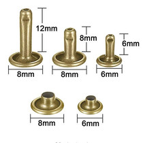Set of double-sided rivets in various sizes and colors installation tools leather caps impact studs rivets cross-border supply