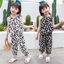 Baby Girls Clothing Sets Summer Sleeveless Flower Kids Girls