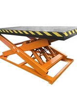 Pin fixed cargo warehouse mobile warehouse electric hydraulic lifting platform fork S scissor platform small stage fixed