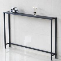 Sofa rear storage rack tempered glass floor-to-ceiling living room wall storage rack long shelf iron art storage rack