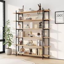 Storage rack simple Internet celebrity floor-standing multi-layer cream style storage rack storage rack wall bookshelf living room bedroom shelf