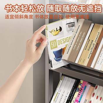 Simple floor-standing steel bookshelf household multi-layer bookcase living room kindergarten reading area children's storage bookcase