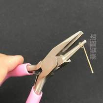 Rolling needle manual groove pliers coiling pliers circle mouth needle roll semi-circle opening winding semi-circle 9 pliers pliers needle half groove