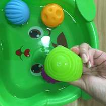 01 Childrens ball catch handball home massage tactile puzzle early education soft rubber year-old ball sense unified ball development training baby