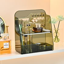 Mirror cabinet storage box PET transparent bathroom dressing table lipstick cosmetics storage box desktop organizing storage box