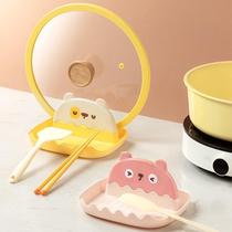 Kitchen Lid Shelf Countertop Placement Instrumental holder Pan Spade Rack Domestic containing shelving Lid Shenzer Stent