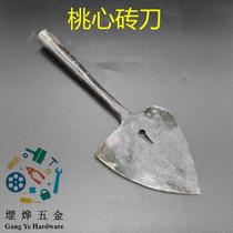 Hot selling peach heart brick knife trowel knife Dongguan brick masonry knife cutting wall knife manganese steel thickened multi-functional brick tool