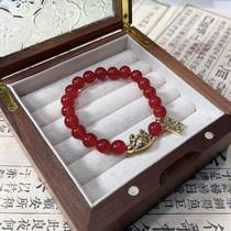Qiaoens red agate bracelet for girls in the year of the dragon cute little dragon dumplings for best friends exquisite original design