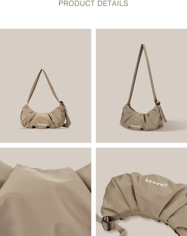 【中國直郵】 霸王茶姬 百搭牛角包(棕色) *1個