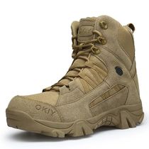 Winter Mens Military Boots Outdoor Leather Hiking Boots Men
