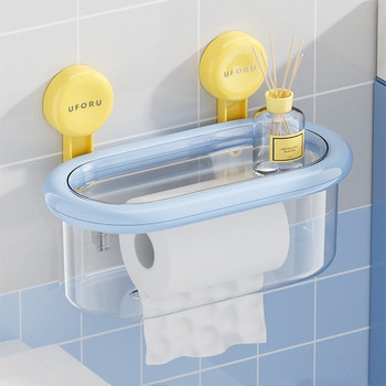 Suction cup tissue box bathroom wall-mounted