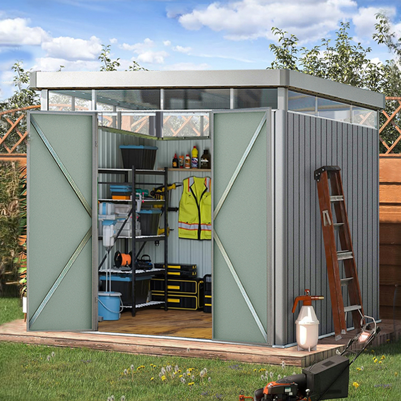 Garden Tool Shed, Outdoor Patio Storage Room, Movable Modular House, Simple Roofed House, Waterproof Storage Shed for Miscellaneous Items Garden Tool Shed, Outdoor Patio Storage Room, Movable Modular House, Simple Roofed House, Waterproof Storage Shed for Miscellaneous Items