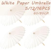 5 12 16PCS Paper Parasol Wedding Paper Umbrella Party Favor