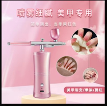 Nail art special airbrush gradient blush smudged tattoo model hand-painted air pump airbrush gun diluent