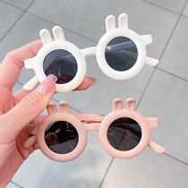 Childrens polarized sunglasses for girls baby sunglasses anti-UV boys fashionable silicone sunshade glasses