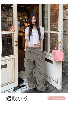 牙套大汪 【工装世家】 Многокарманные рабочие брюки в американском стиле свободного кроя с эффектом стирки