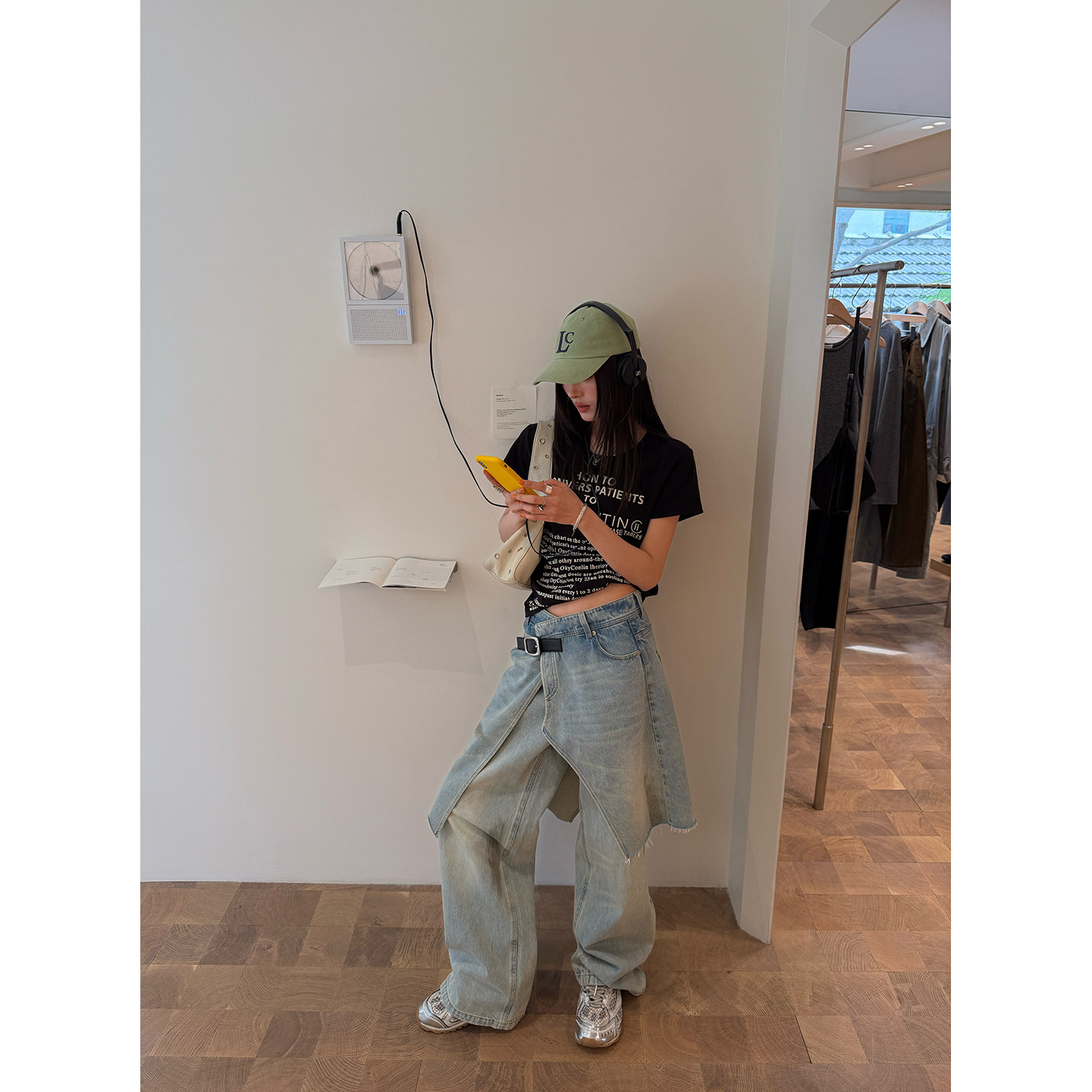 牙套大汪 [Буквенная формула] Повседневная футболка с коротким рукавом с принтом букв универсальная блуза