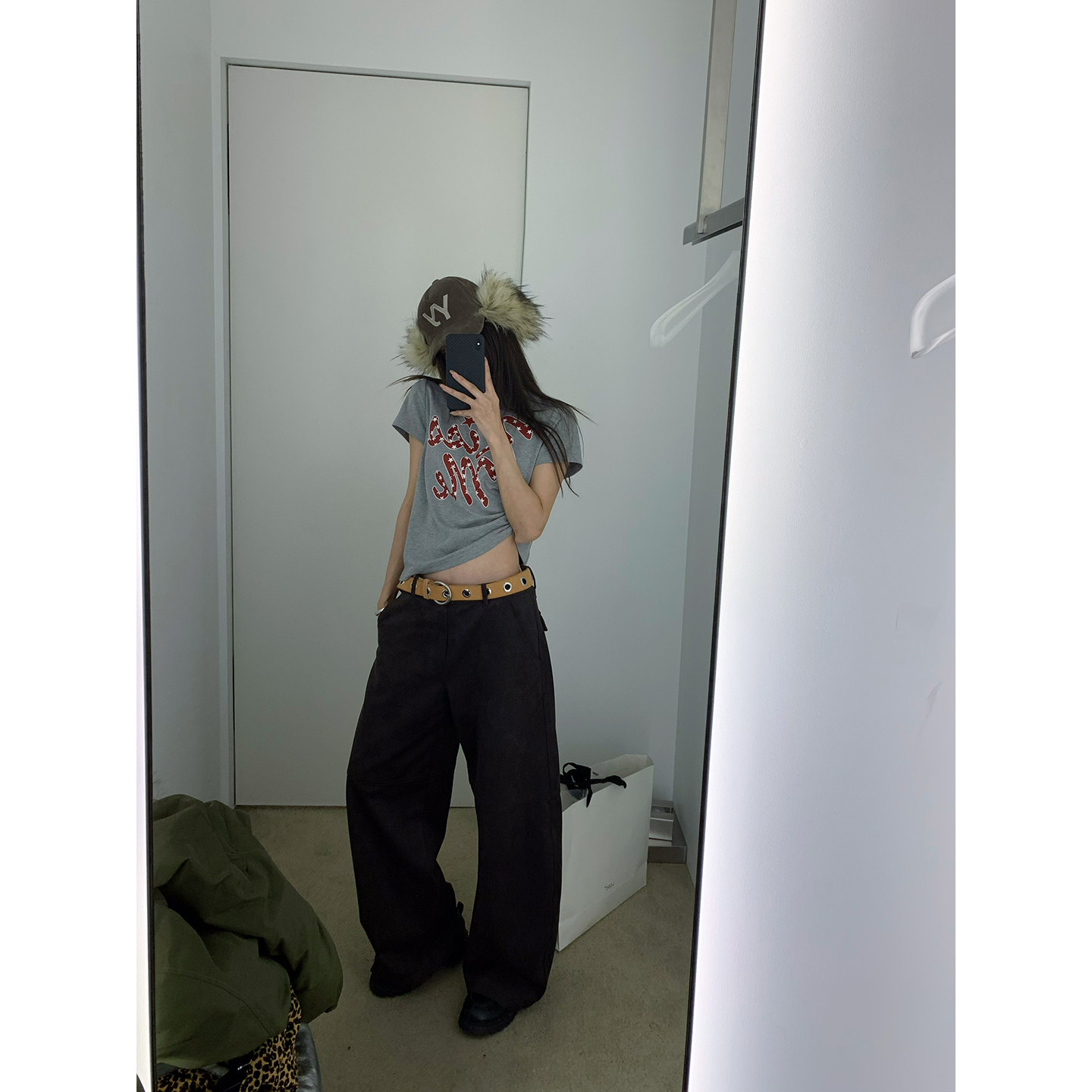 牙套大汪【kissme】Женская хлопковая футболка с рождественским красным принтом в американском ретро стиле