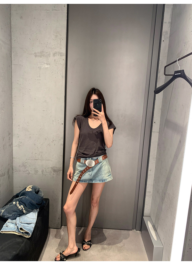 牙套大汪 【呼吸T】женская футболка с короткими рукавами 2025 новая модель с шерстью летняя свободная универсальная многоцветная