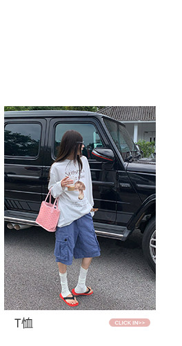 【小蓝莓】Плотные винтажные сине-фиолетовые свободные капри с большими карманами