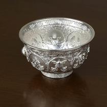 Bajixiang sterling silver water supply bowl water cup 6cm diameter seven portable water supplies Dharma protector wine supply single price