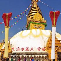 Nepalese bone flute tantric instrument flute bone trumpet bone flute can blow the Buddhist ritual supplies with a loud sound