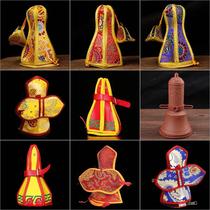 Tibetan ethnic supplies bell and pestle set Nepalese bell embroidery cover storage bag tantric instrument protective cover