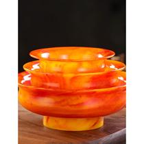 Nepal imported antique beeswax bowl ornaments home decoration butter tea bowl with feet tsampa bowl for bowl beeswax